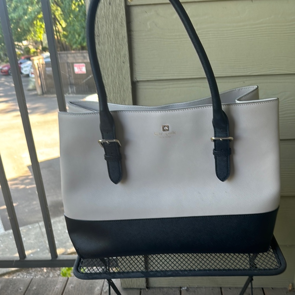 Kate Spade Black and Cream Tote